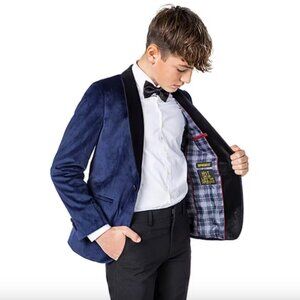Opposuits Big Kid Boys Slim Fit Suit Jacket, Blue Sz 16 925410